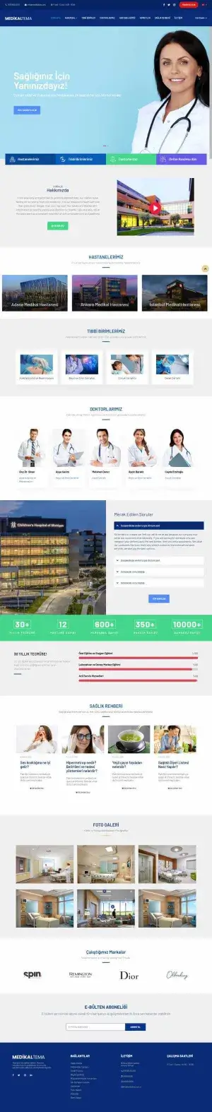 Blue Hastane, Klinik ve Doktor Sitesi