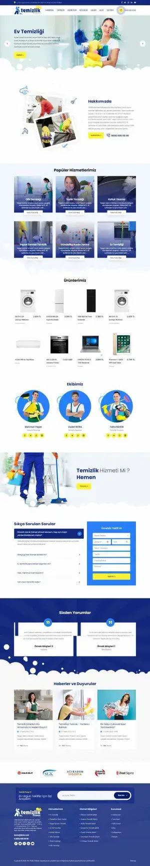 Cleaner Temizlik Firması Sitesi